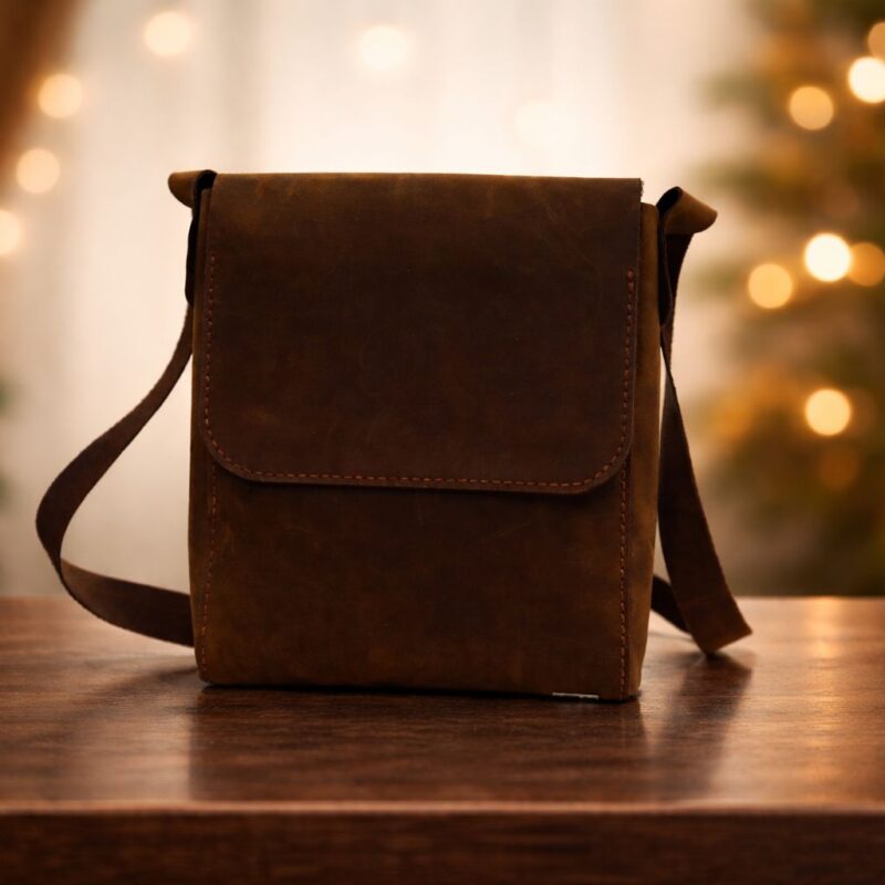 Deri Kahverengi Postacı Çanta